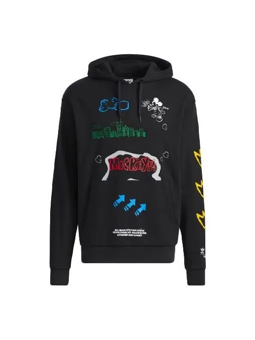 Толстовка adidas originals Fangtastic Series Disney Mickey Printing Sports Pullover Black — изображение 1 из 4, черный