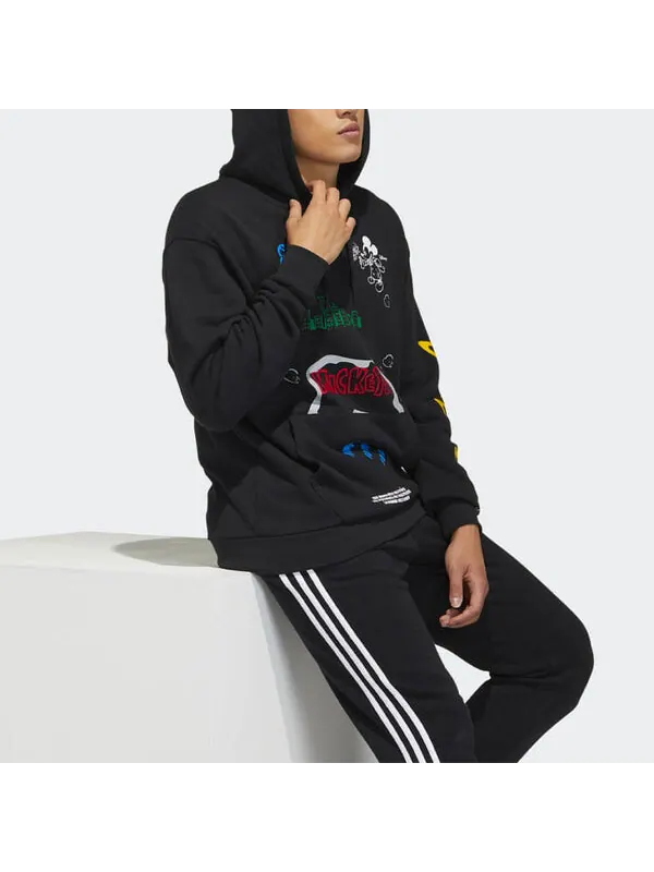 Толстовка adidas originals Fangtastic Series Disney Mickey Printing Sports Pullover Black — изображение 2 из 4, черный