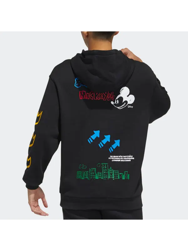 Толстовка adidas originals Fangtastic Series Disney Mickey Printing Sports Pullover Black — изображение 4 из 4, черный
