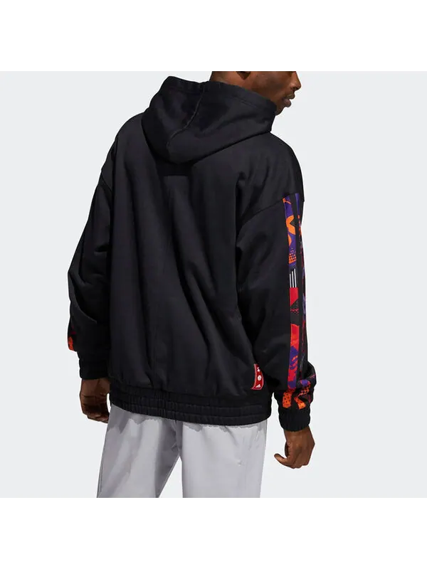 Толстовка adidas Mic Harden Po Logo Basketball Sports Black — изображение 3 из 4, черный