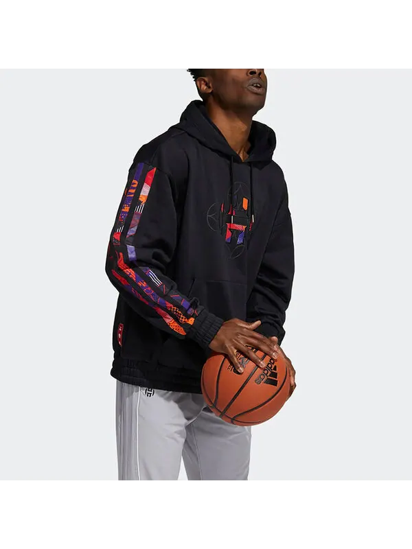 Толстовка adidas Mic Harden Po Logo Basketball Sports Black — изображение 4 из 4, черный