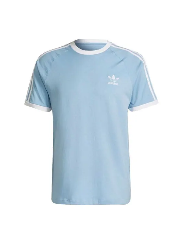 Футболка оригиналы три полоски ssport круглый вырез короткий рукав мужчины Adidas — изображение 1 из 4, светлый синий