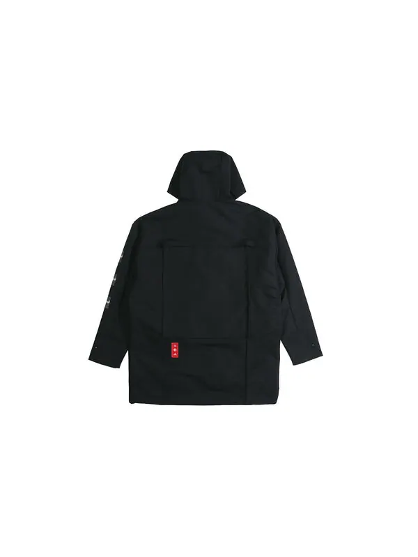 Куртка cny jkt top sports training printing hooded fleece lined woven jacket black Adidas — изображение 2 из 4, черный
