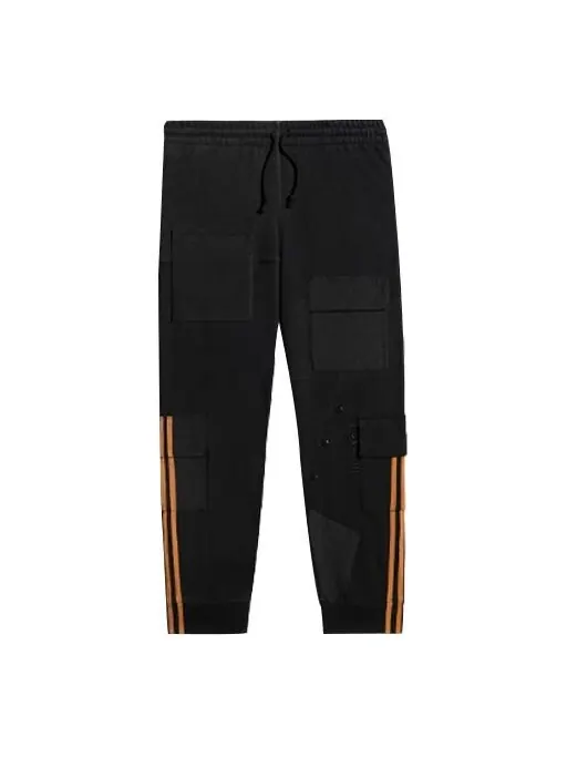 Спортивные штаны adidas originals x Ivy Park Crossover Cargo Sweatpants Couple Style Black — изображение 1 из 4, черный