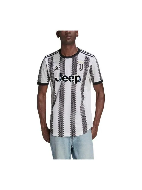 Футболка juventus 22 23 домашняя аутентичная футболка Adidas — изображение 1 из 4, белый/черный