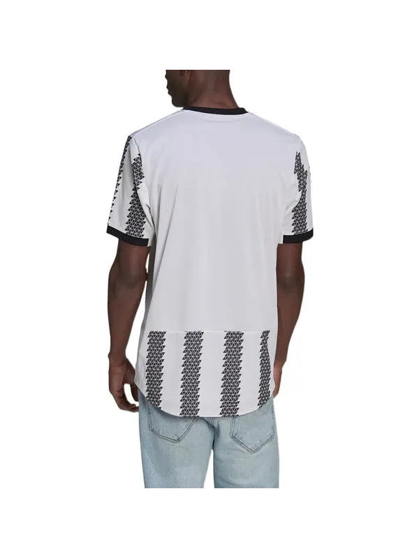 Футболка juventus 22 23 домашняя аутентичная футболка Adidas — изображение 4 из 4, белый/черный