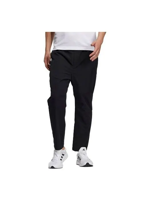 Спортивные штаны Men's adidas Logo Solid Color Woven Sports Pants/Trousers/Joggers Black — изображение 1 из 3, черный
