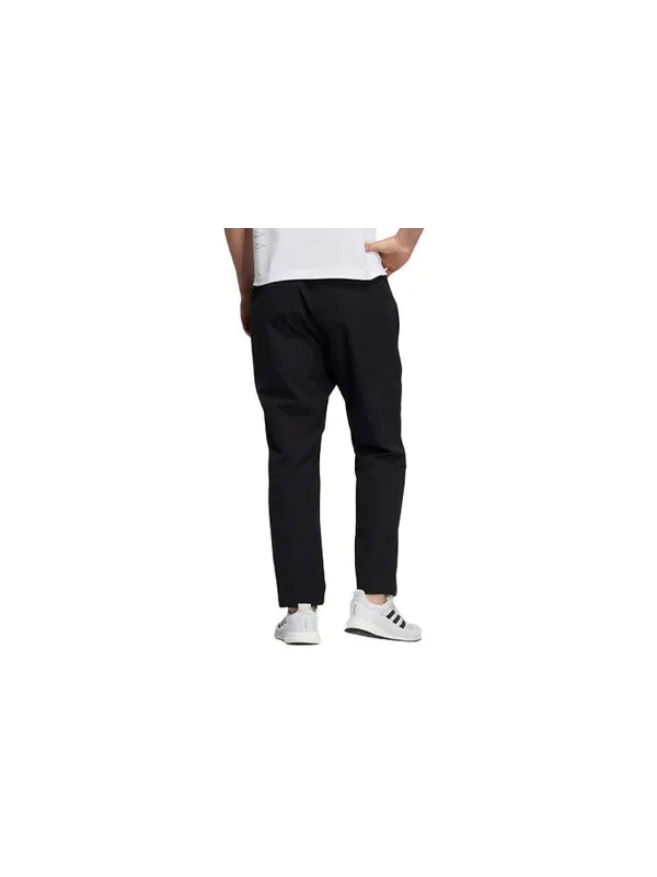 Спортивные штаны Men's adidas Logo Solid Color Woven Sports Pants/Trousers/Joggers Black — изображение 2 из 3, черный