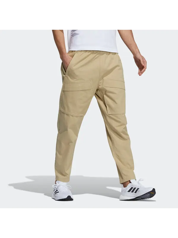 Брюки men's st wv cargo pnt multiple pockets solid color casual pants/trousers khaki Adidas — изображение 4 из 4, хаки