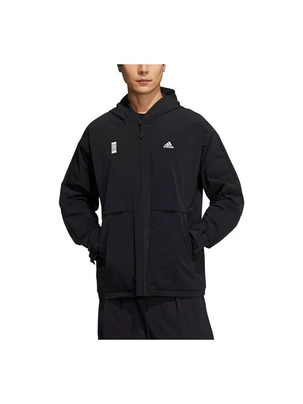 Куртка Men's adidas Martial Arts Series Sports Logo Casual Hooded Jacket Black — изображение 1 из 3, мульти