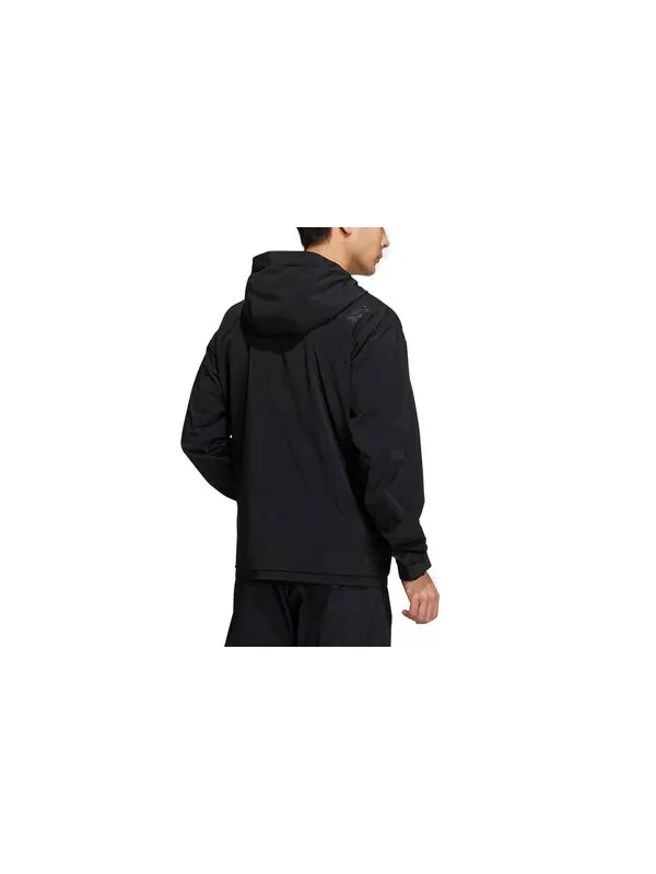 Куртка Men's adidas Martial Arts Series Sports Logo Casual Hooded Jacket Black — изображение 2 из 3, мульти