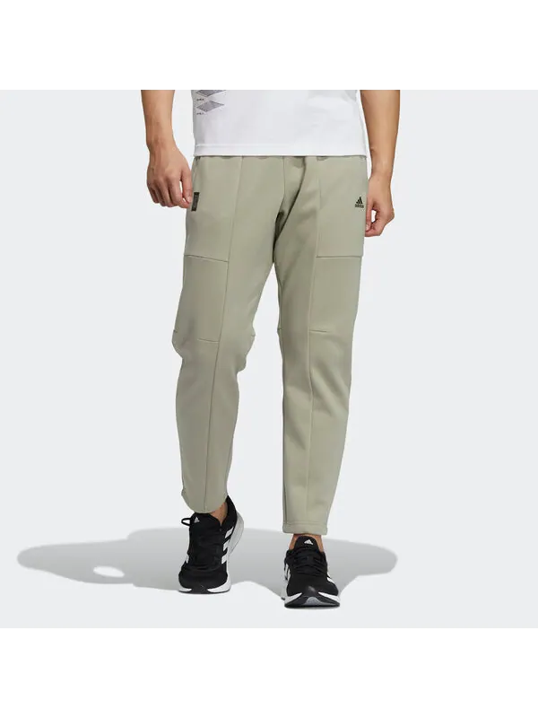 Спортивные штаны Men's adidas Wj Kn Warm Pnt Martial Arts Series Knit Straight Sports — изображение 2 из 4, хаки