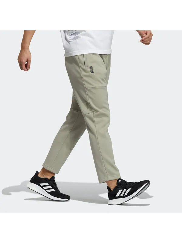 Спортивные штаны Men's adidas Wj Kn Warm Pnt Martial Arts Series Knit Straight Sports — изображение 4 из 4, хаки