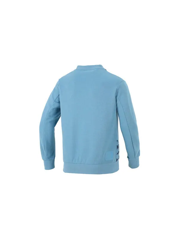 Толстовка Men's adidas Wj Story Swt Martial Arts Series Ink Printing V Sports Pullover Blue — изображение 2 из 4, синий