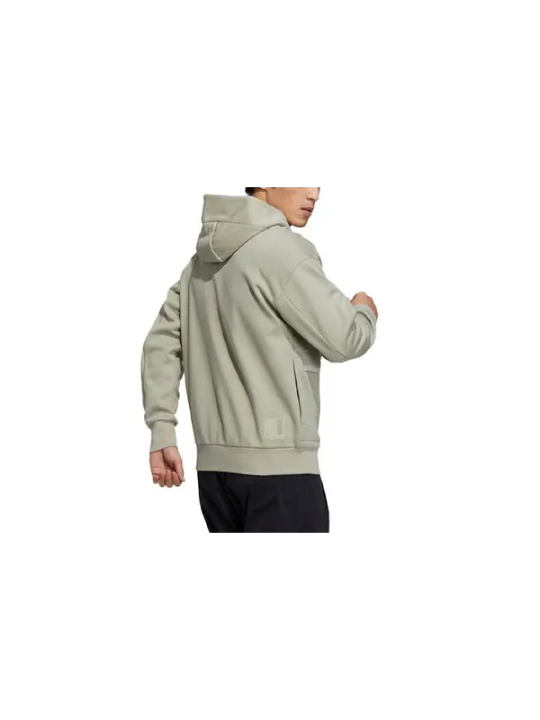 Куртка Men's adidas Logo Printing Big Pocket Sports Hooded Jacket Leather Gray — изображение 2 из 3, мульти