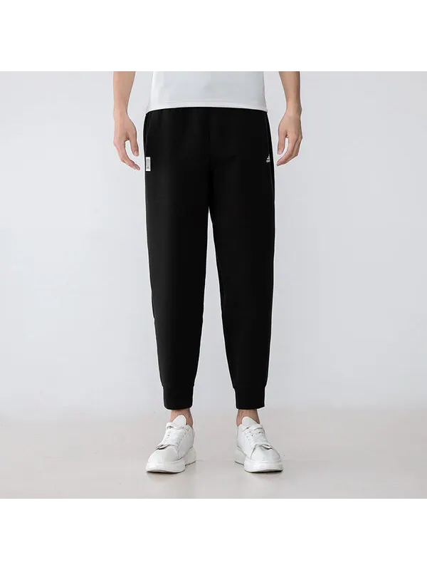 Спортивные штаны Men's adidas Running Training Bundle Feet Sports Pants/Trousers/Joggers Black — изображение 3 из 4, черный