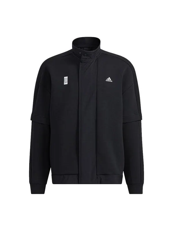 Куртка adidas Wj Kn Mid Casual Sports Breathable Jacket Black — изображение 1 из 4, черный