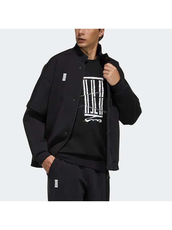 Куртка adidas Wj Kn Mid Casual Sports Breathable Jacket Black — изображение 4 из 4, черный