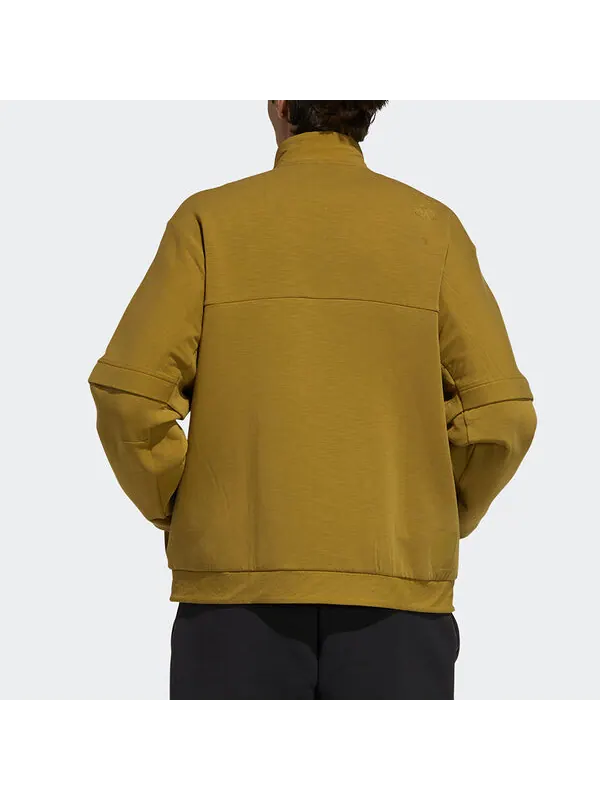 Куртка Men's adidas Wj Kn Mid Martial Arts Series Logo Sports Jacket Earthy Yellow — изображение 3 из 4, желтый