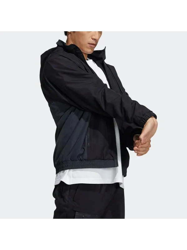 Куртка adidas St Warmblk Jkt Zipper Cardigan Stand Collar hooded track Jacket Black — изображение 4 из 4, мульти