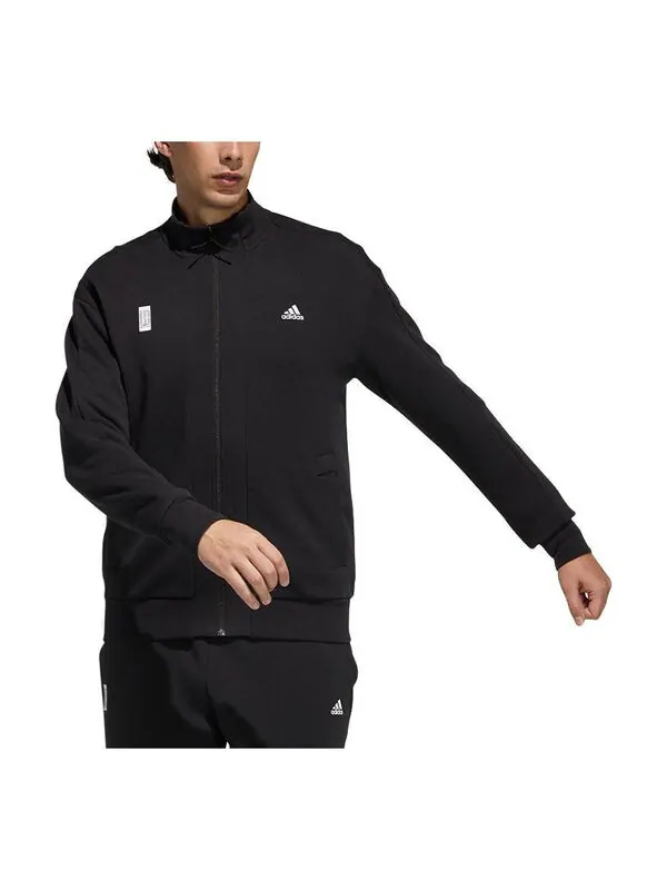 Куртка Men's adidas Wj Kn Tracktop Martial Arts Series Sports Stylish Logo Jacket Black — изображение 1 из 3, мульти