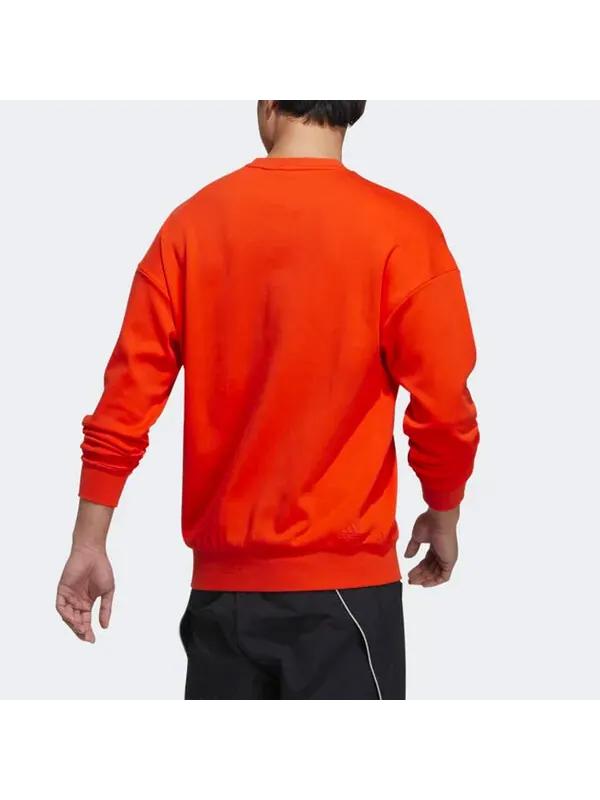 Футболка спортивная одежда логотип толстовка Adidas — изображение 3 из 4, оранжевый