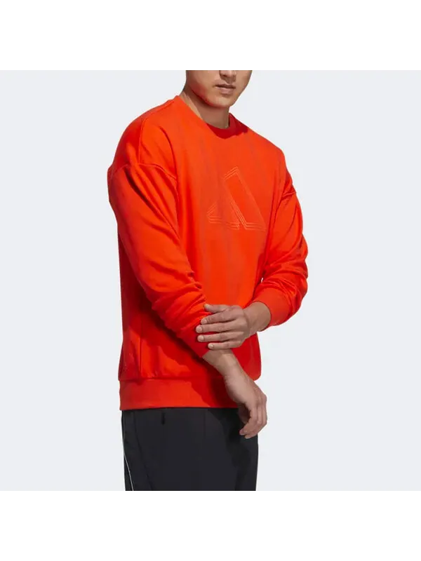 Футболка спортивная одежда логотип толстовка Adidas — изображение 4 из 4, оранжевый