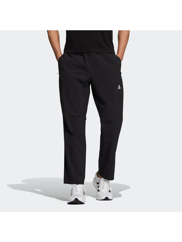 Спортивные штаны adidas Fi Wv Entry Pnt Casual Breathable Sports Long Pants Black — изображение 2 из 4, черный