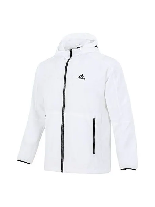 Куртка st wv newblock casual sports breathable hooded jacket white Adidas — изображение 1 из 4, белый