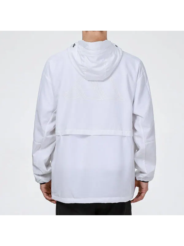 Куртка st wv newblock casual sports breathable hooded jacket white Adidas — изображение 4 из 4, белый
