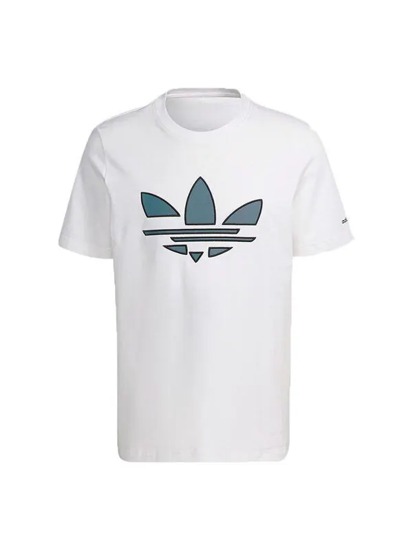 Футболка originals st tee hl logo printing sports short sleeve white Adidas — изображение 1 из 4, белый