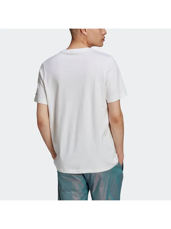 Футболка originals st tee hl logo printing sports short sleeve white Adidas — изображение 3 из 4, белый