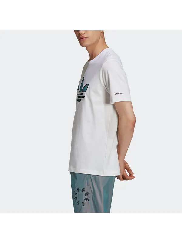 Футболка originals st tee hl logo printing sports short sleeve white Adidas — изображение 4 из 4, белый