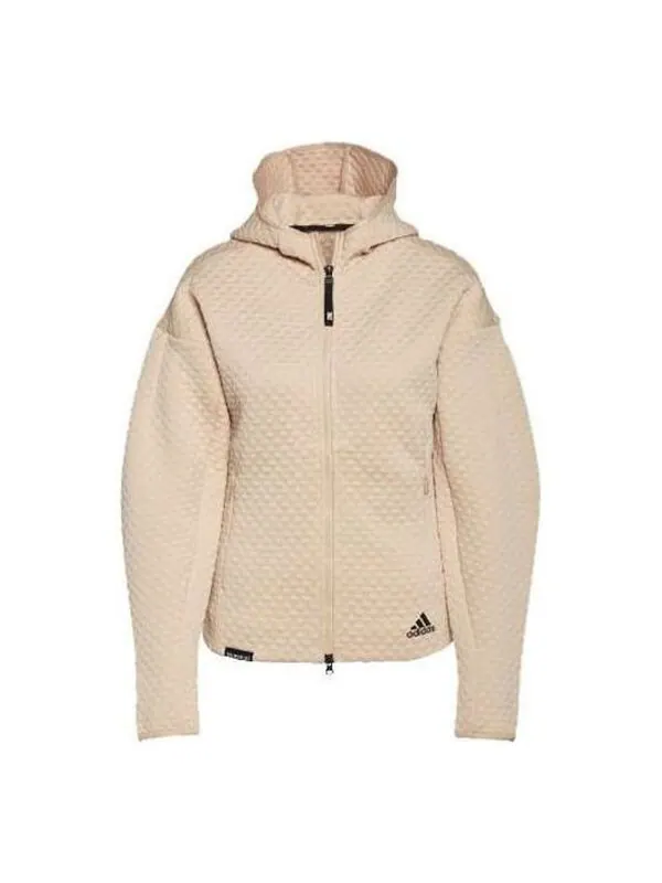 Куртка zne sportswear с капюшоном на молнии Adidas — изображение 1 из 3, розовый