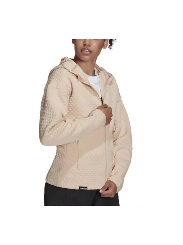 Куртка zne sportswear с капюшоном на молнии Adidas — изображение 2 из 3, розовый
