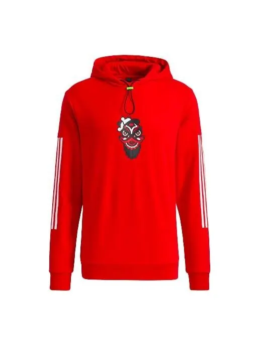 Толстовка lion guan training sports red Adidas — изображение 1 из 4, светлый красный