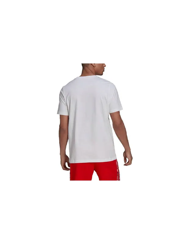 Футболка originals athleisure casual sports breathable short sleeve white Adidas — изображение 2 из 3, белый