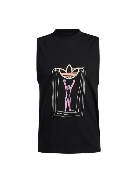 Жилет adidas originals Ptide Series Love Unites Tan Fluorescence Printing Sports Vest Couple Style Black — изображение 1 из 4