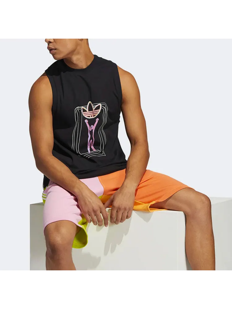 Жилет adidas originals Ptide Series Love Unites Tan Fluorescence Printing Sports Vest Couple Style Black — изображение 2 из 4