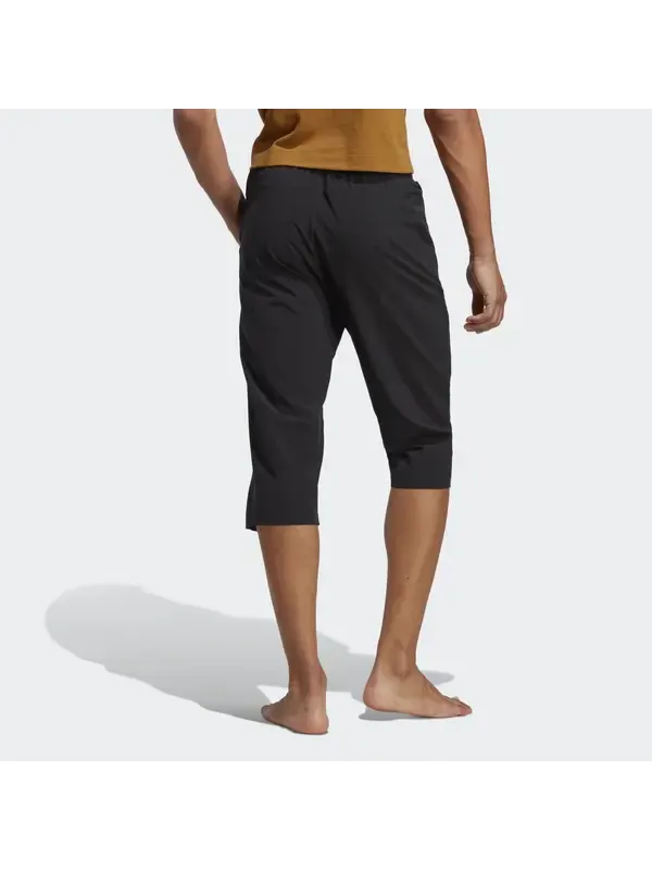 Брюки adidas Yoga Training 3/4 Pants 'Black' — изображение 3 из 4, черный