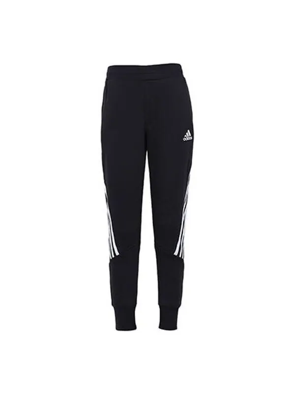 Штаны тканые трикотажные штаны Adidas — изображение 1 из 2, черный/белый
