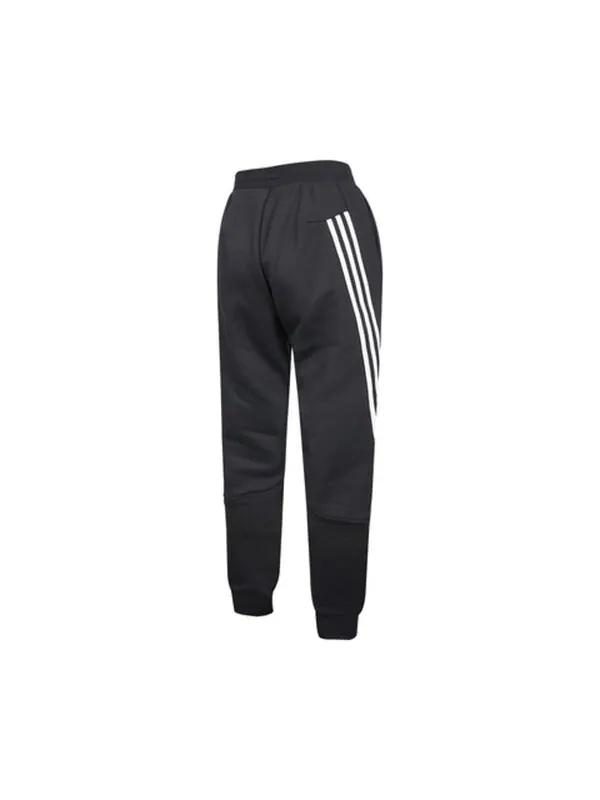 Штаны тканые трикотажные штаны Adidas — изображение 2 из 2, черный/белый