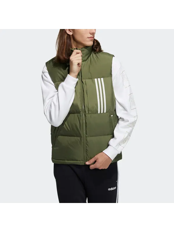Жилеты neo sw пуховые жилеты Adidas — изображение 2 из 4, зеленый/белый