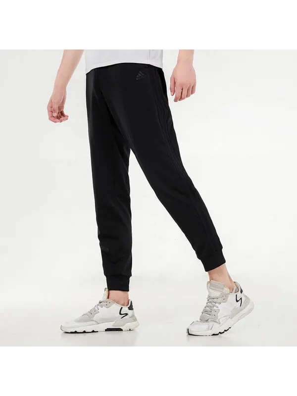 Спортивные штаны Men's adidas Training Bundle Feet Knit Sports Pants/Trousers/Joggers Black — изображение 4 из 4, мульти