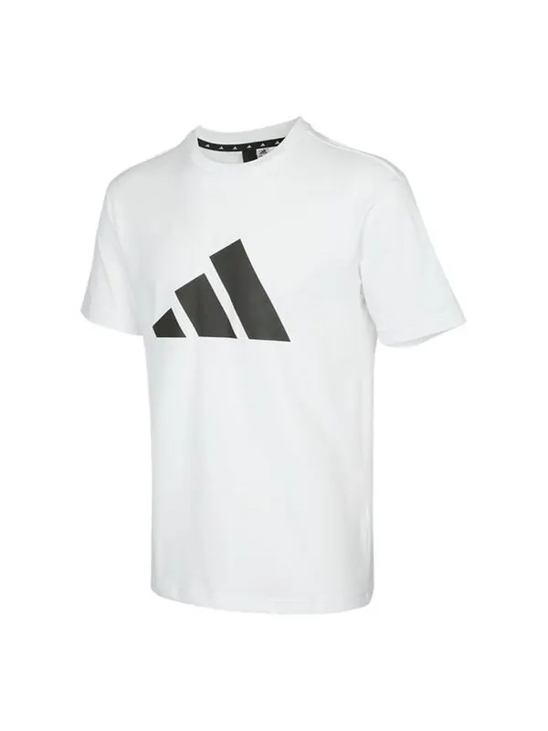 Футболка Men's adidas FI 3B Tee Athleisure Casual Sports Round Neck Short White T-Shirt — изображение 1 из 2, мульти
