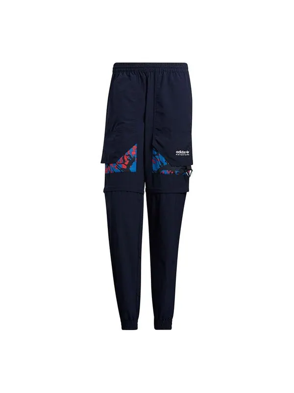 Спортивные штаны Men's adidas originals Adv Pants 2 Contrasting Colors Pocket Bundle Feet Sports — изображение 1 из 4, синий
