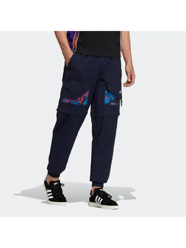 Спортивные штаны Men's adidas originals Adv Pants 2 Contrasting Colors Pocket Bundle Feet Sports — изображение 4 из 4, синий