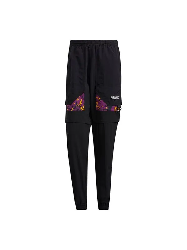 Спортивные штаны Men's adidas originals Adv Pants 2 Contrasting Colors Pocket Bundle Feet Sports — изображение 1 из 4, черный