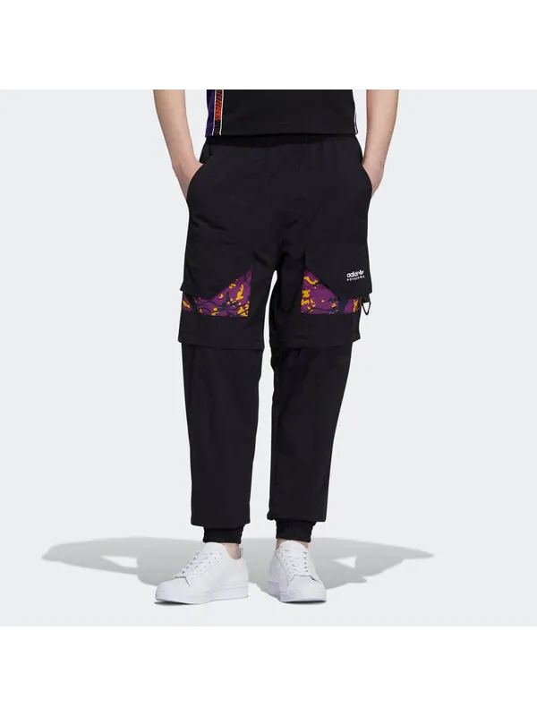 Спортивные штаны Men's adidas originals Adv Pants 2 Contrasting Colors Pocket Bundle Feet Sports — изображение 2 из 4, черный