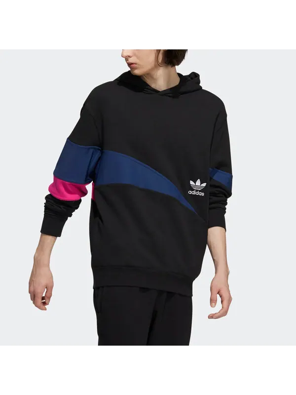 Толстовка Men's adidas originals Colorblock Large Logo Sports Black — изображение 3 из 4, мульти